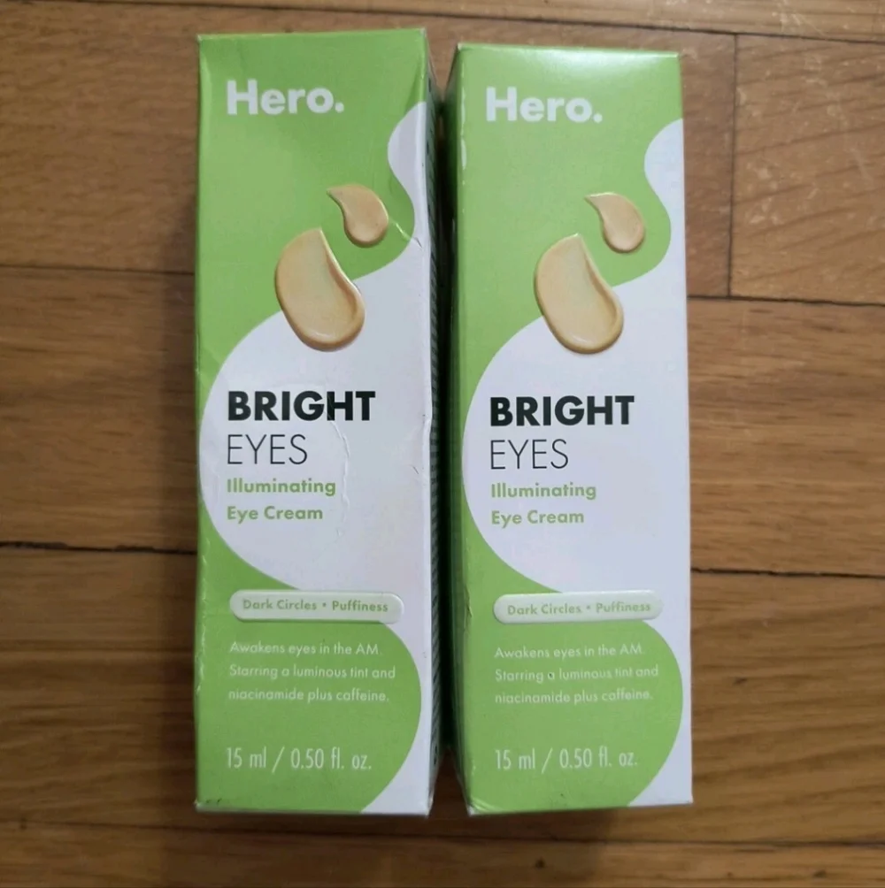 2 HERO Cosmetics Bright Eyes Illuminating Eye Cream Rollerball 0.50 fl oz /15 ml